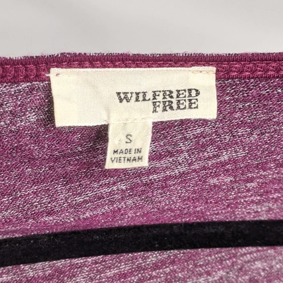 ARITZIA WILFRED FREE • Purple Marled Izidora Faux Wrap Dress Sz Small - Picture 4 of 8